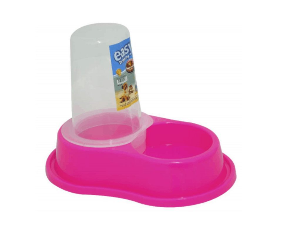 Comedouro/bebedouro Anti-formiga Automático C/ Dosador Rosa - P - Furacãopet