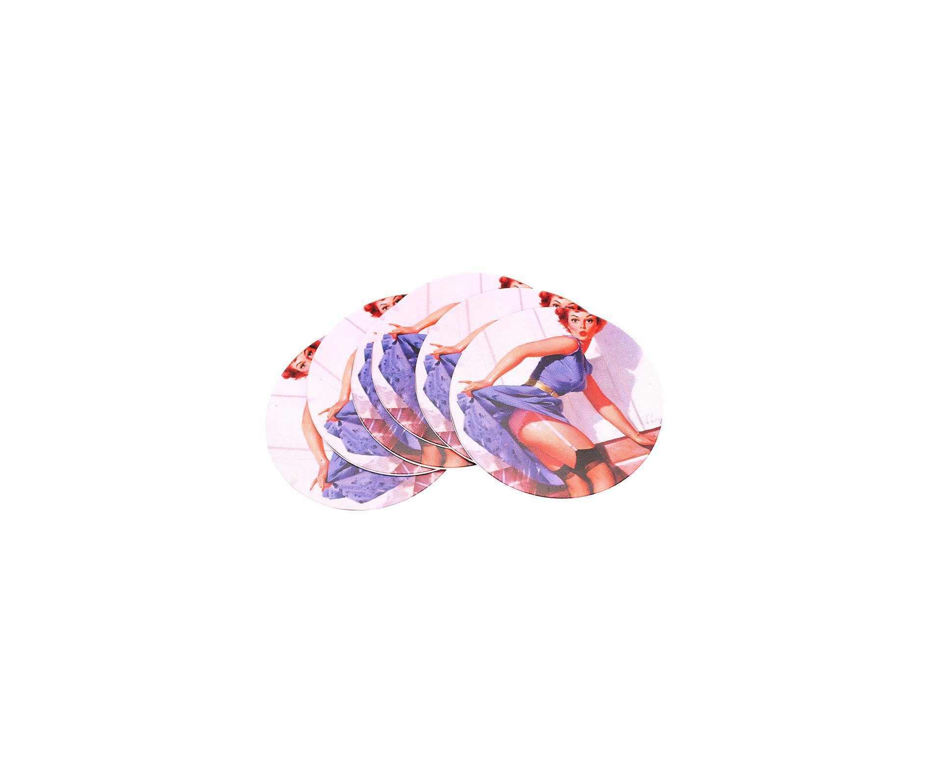 Porta Copos Redondo - Pin Up Girl Mangueira - All Classics