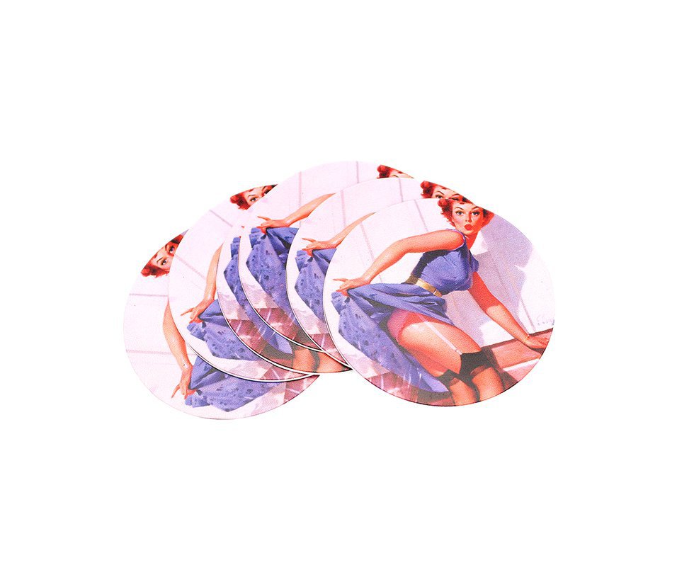 Porta Copos Redondo - Pin Up Girl Mangueira - All Classics