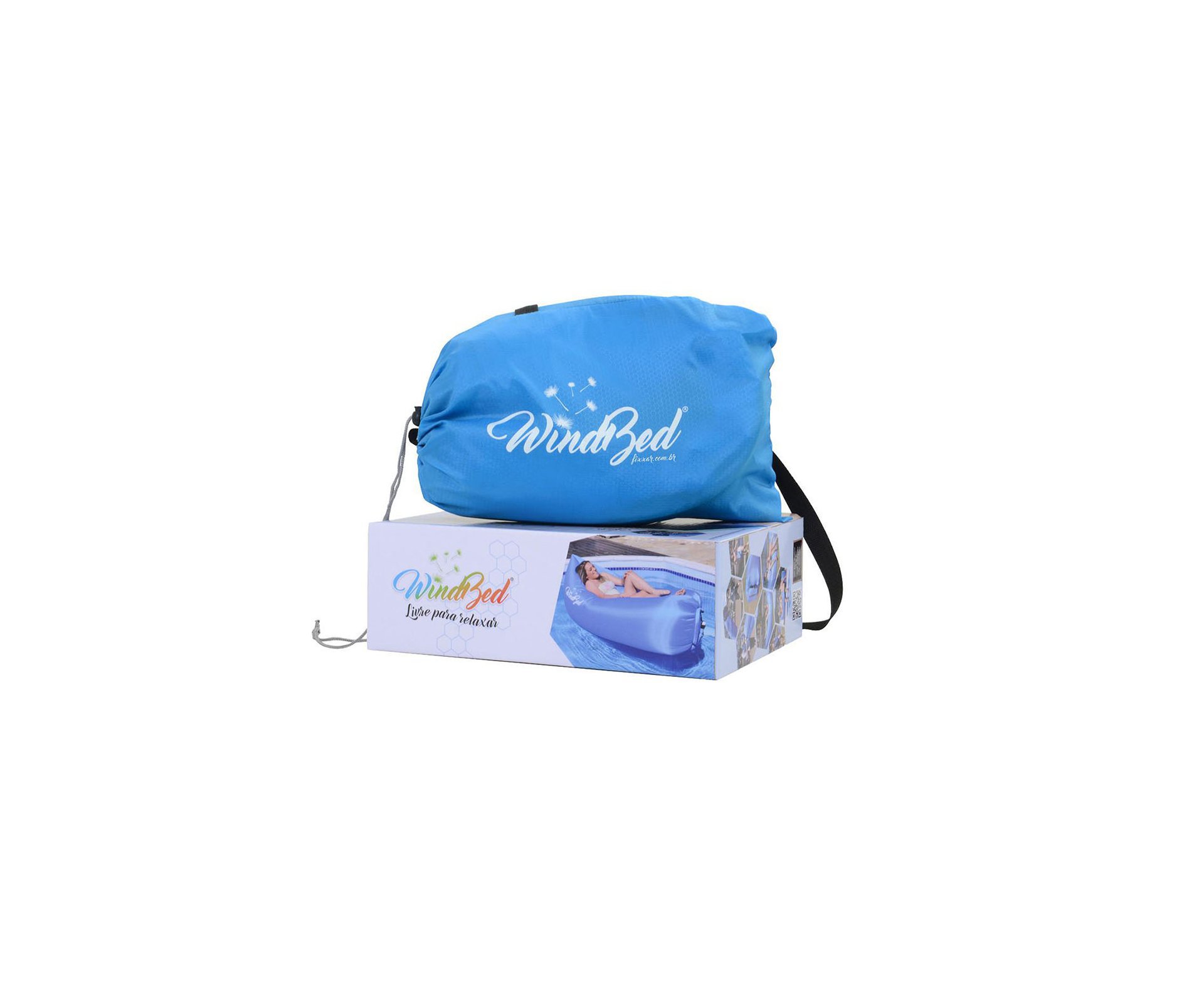 Windbed Sofá Inflável Azul - Fixxar