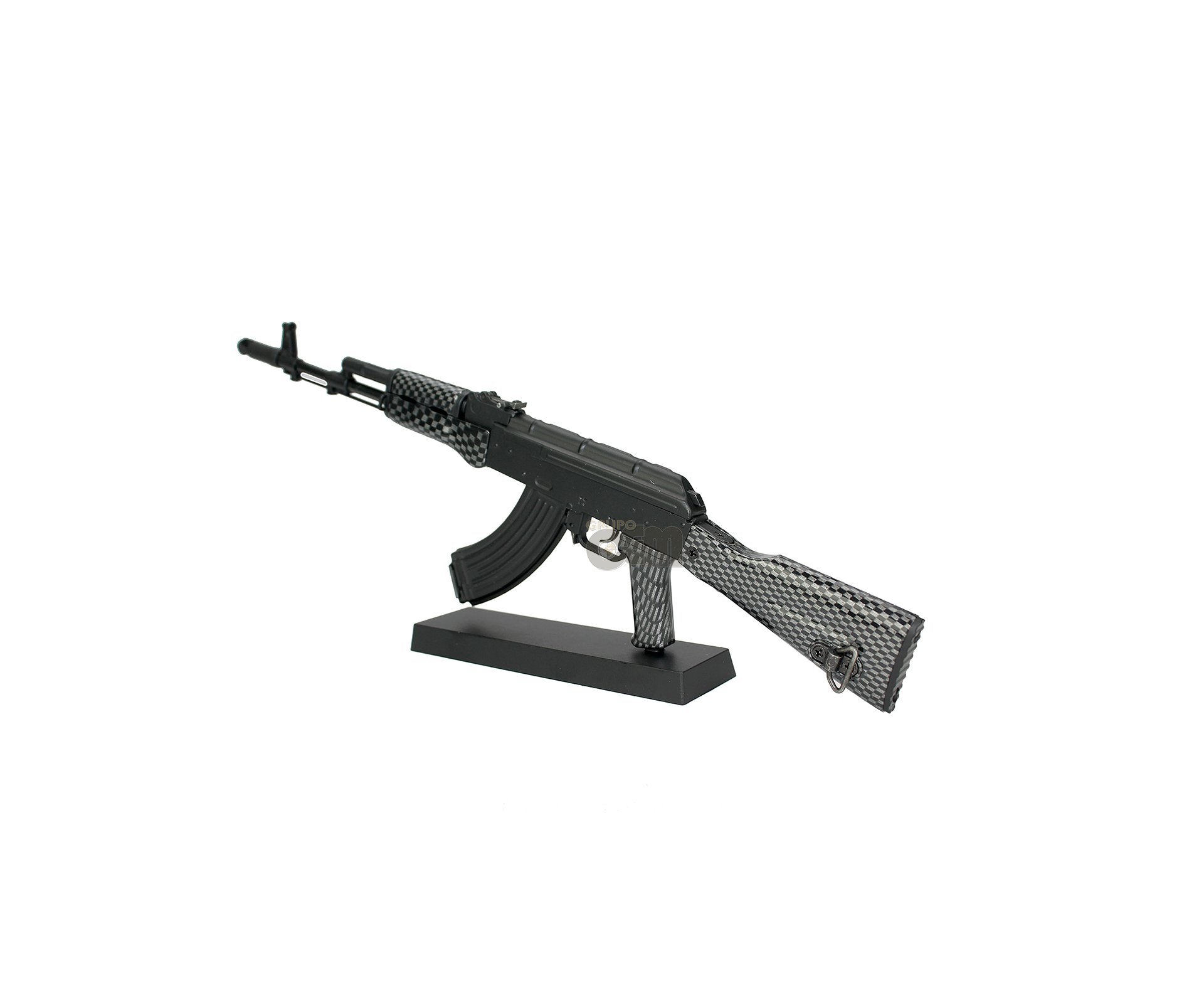 Rifle Ak74 Black Miniatura Metálica - Arsenal Guns
