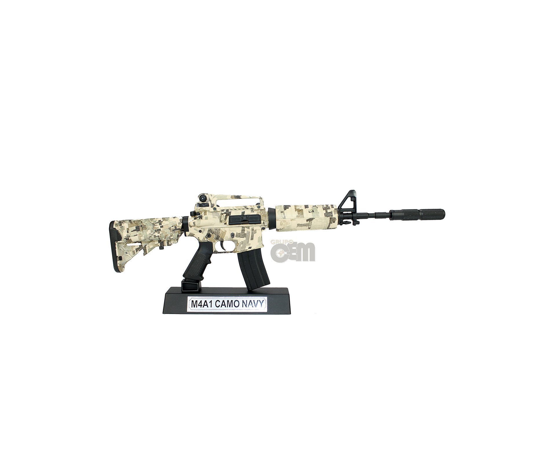 Rifle M4a1 Camuflada Navy Miniaturai Metática - Arsenal Guns