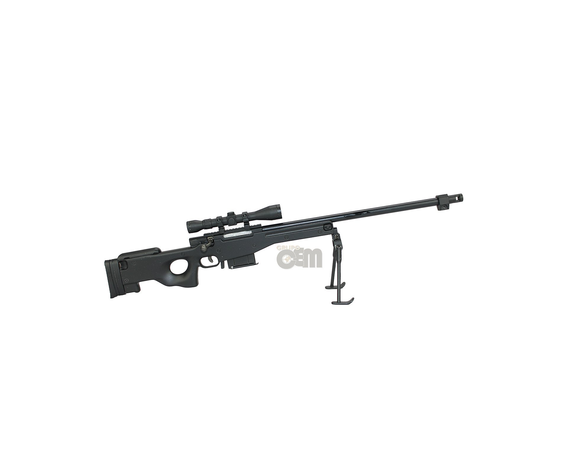 Rifle L96 Black Miniatura Metálica - Tactical - Arsenal Guns