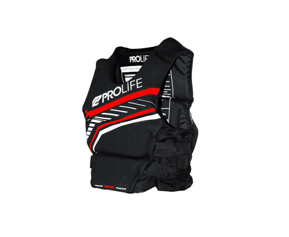 Colete Neoprene New Action Homologado Vermelho - Prolife - M