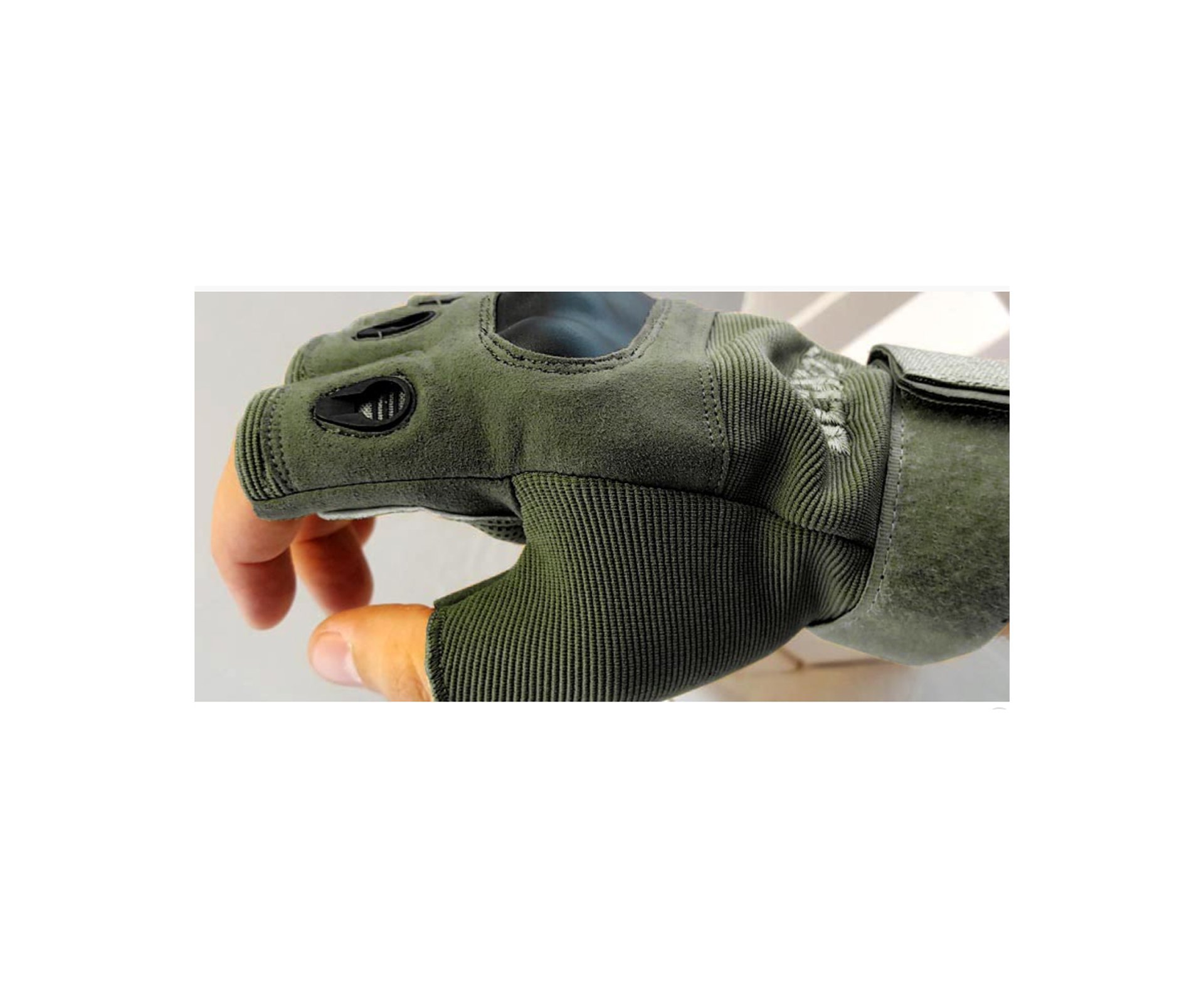 Luva Tatica Verde Meio Dedo - Albatroz - P