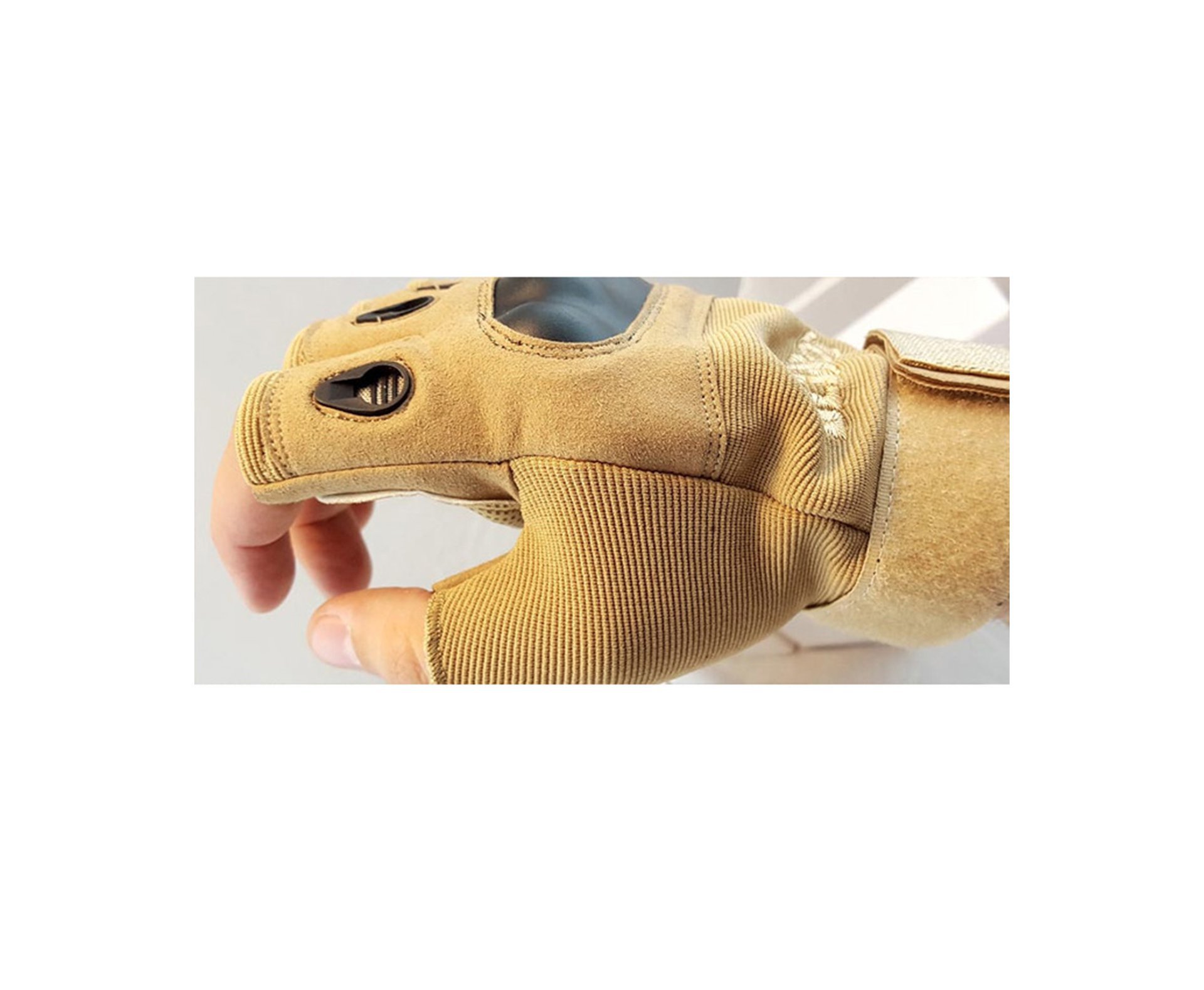 Luva Tatica Tan Meio Dedo - Albatroz  - P