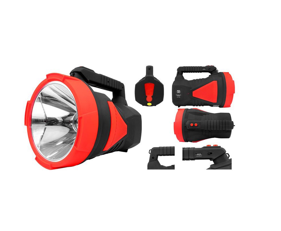 Holofote/lanterna Recarregável 7055 1 Led 10w Alcance 600 Metros - Albatroz