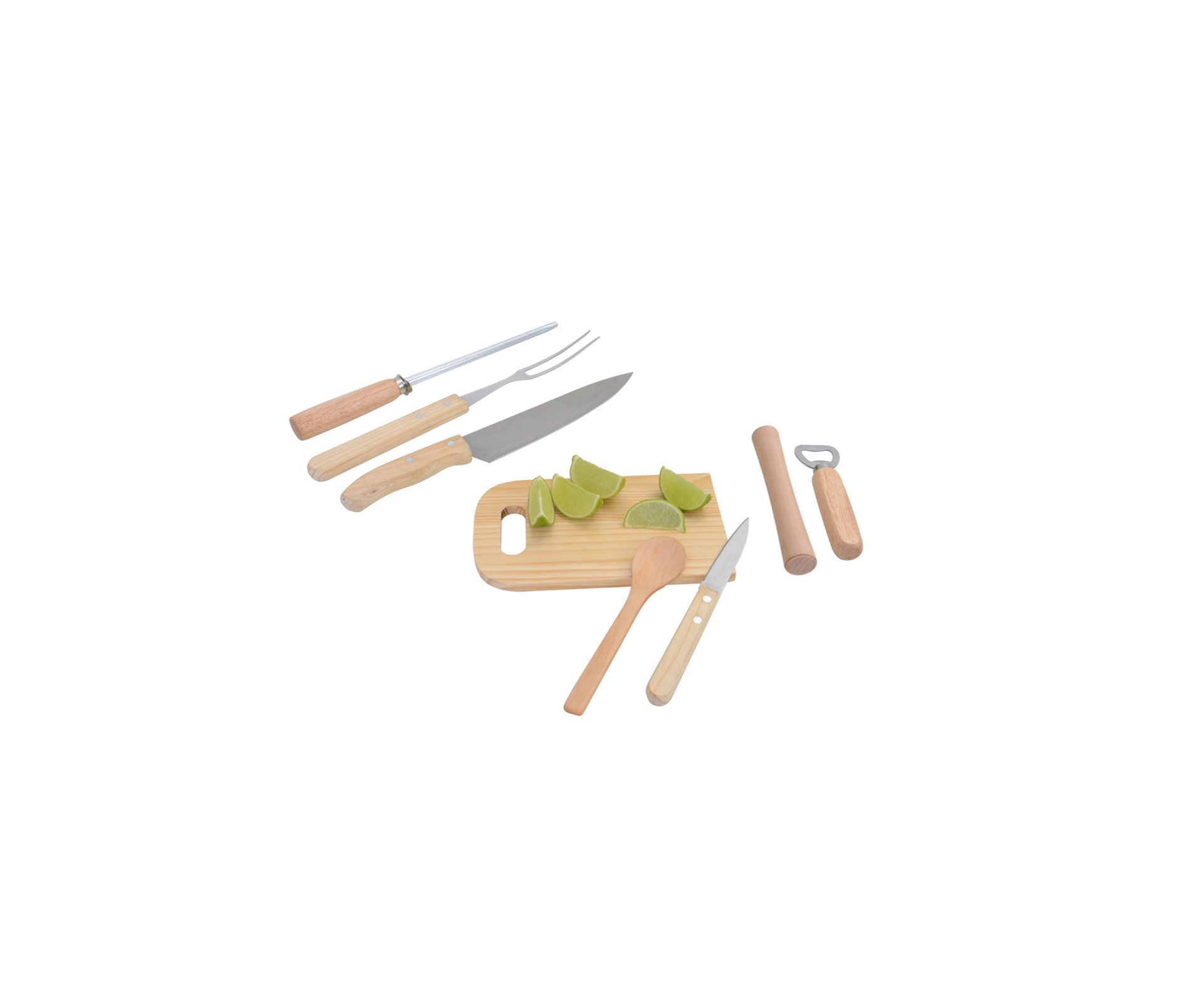 Kit Brasil Churrasco + Caipirinha 9 Pcs Fix Ud 3501 - Fixxar