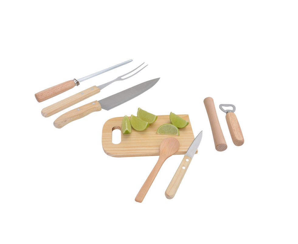 Kit Brasil Churrasco + Caipirinha 9 Pcs Fix Ud 3501 - Fixxar