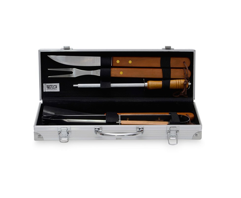 Kit Churrasco Texas 6 Pcs Fix Ud 1801 - Fixxar