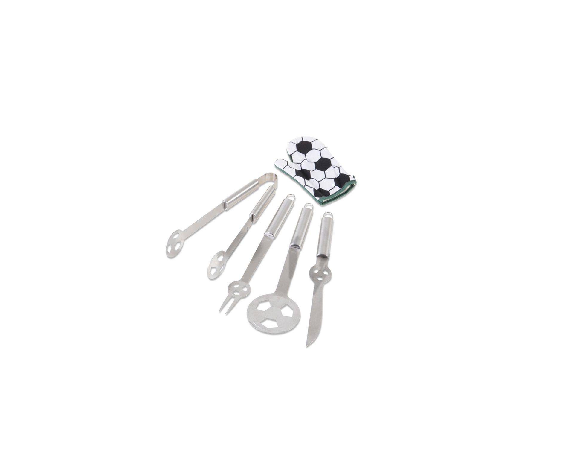 Kit Churrasco 6 Pcs C/futebol C/avental - Fixxar