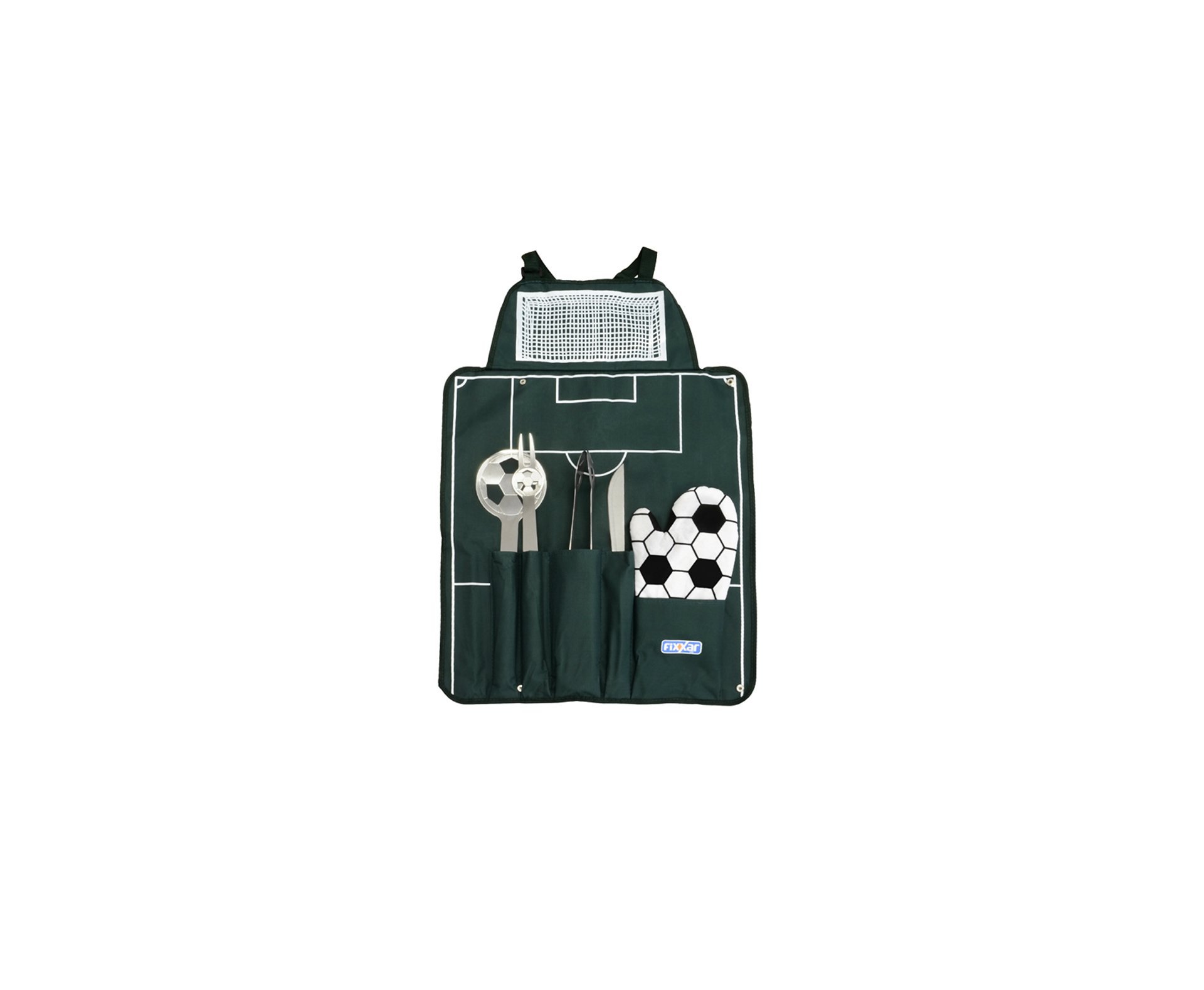 Kit Churrasco 6 Pcs C/futebol C/avental - Fixxar