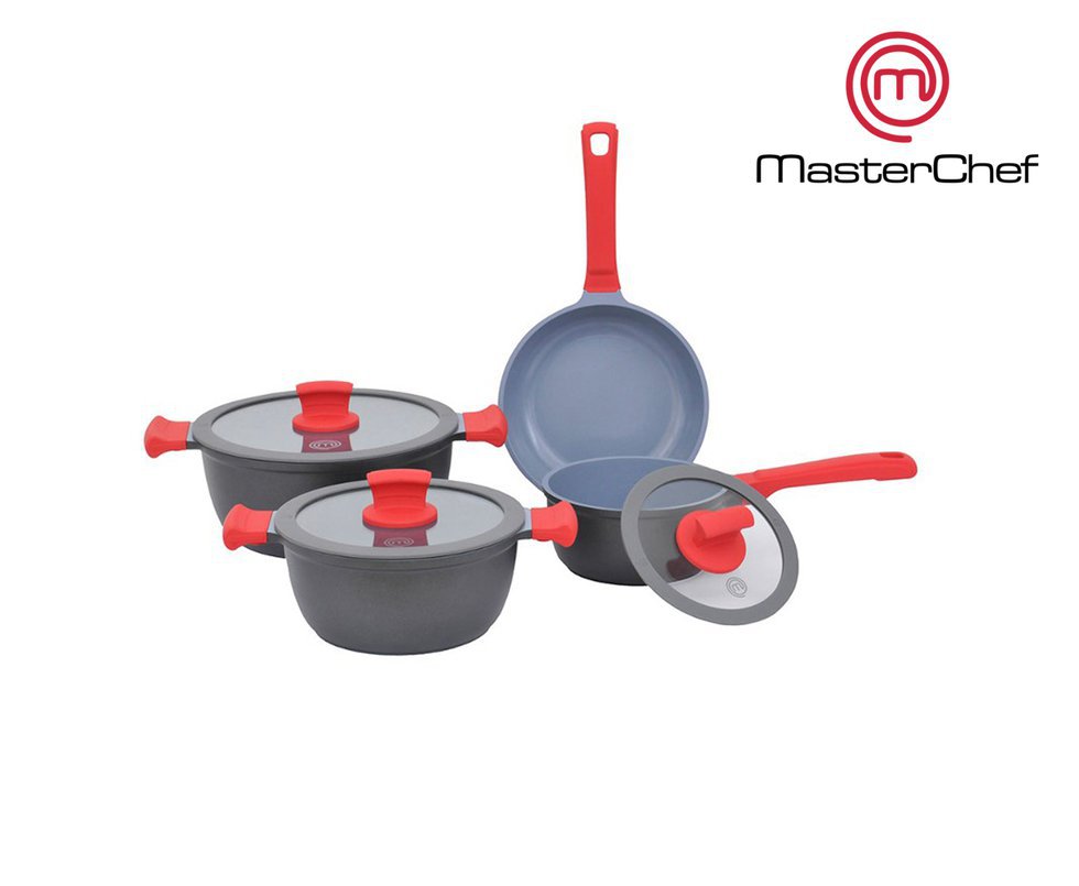 Jogo De Panelas Com Revestimento Ceramico 4 Peças - Masterchef