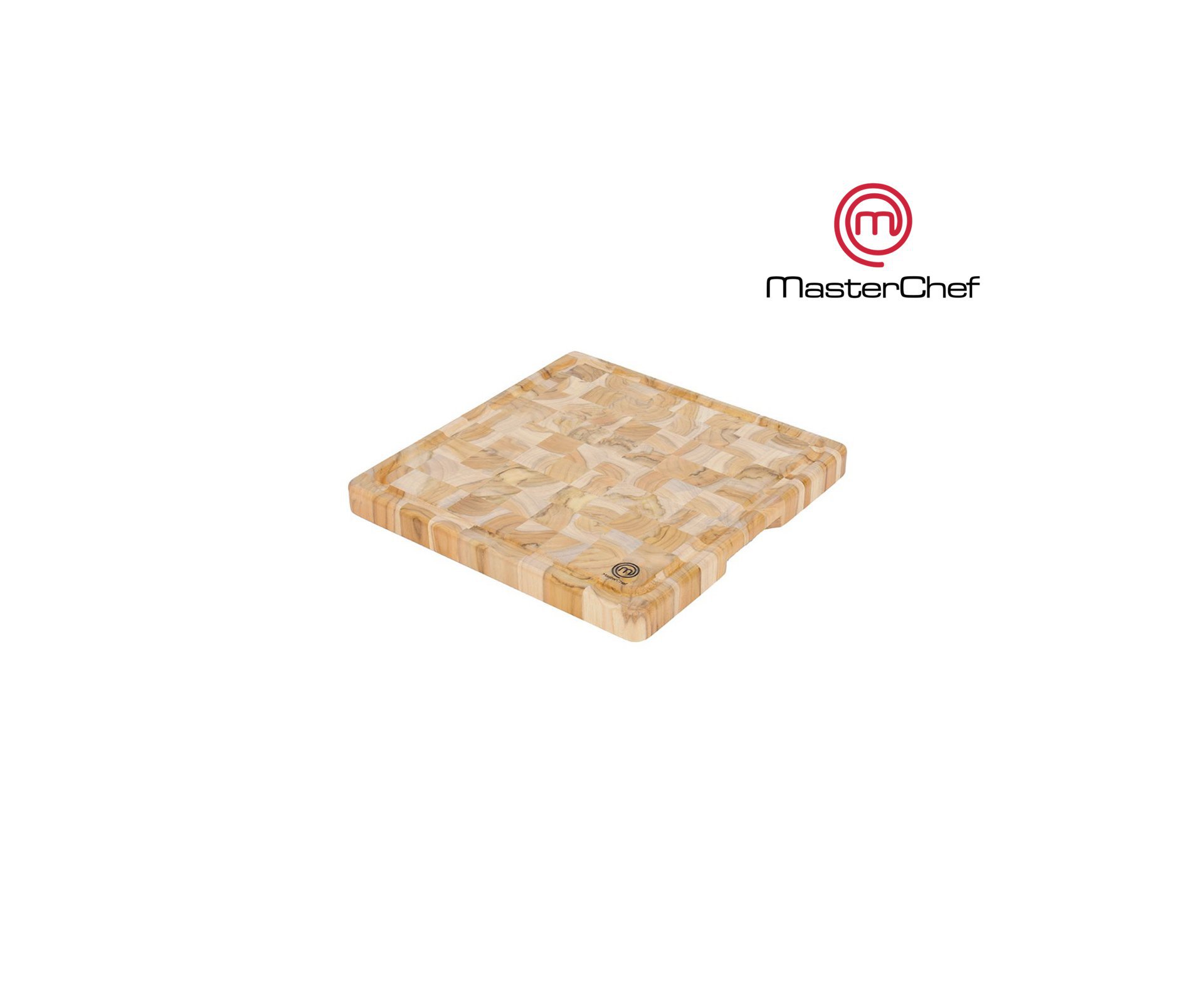 Tabua De Corte Antiderrapante Teca 33,5 X 35,5 Cm - Masterchef