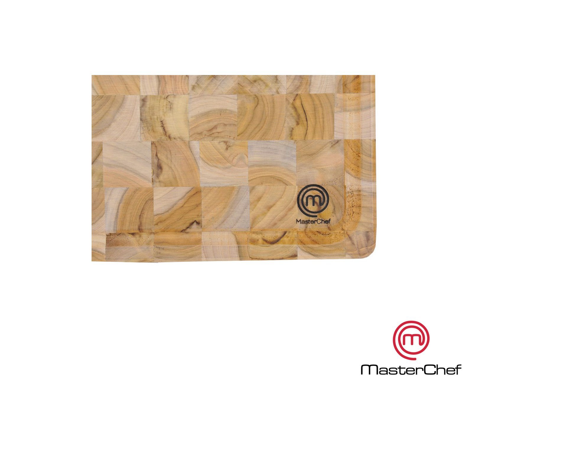 Tabua De Corte Antiderrapante Teca 33,5 X 35,5 Cm - Masterchef