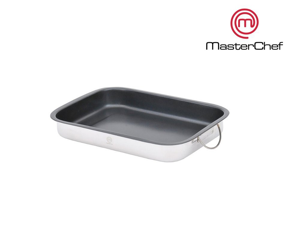Assadeira Aço Inox Com Antiaderente Para Lasanha Grande - Masterchef
