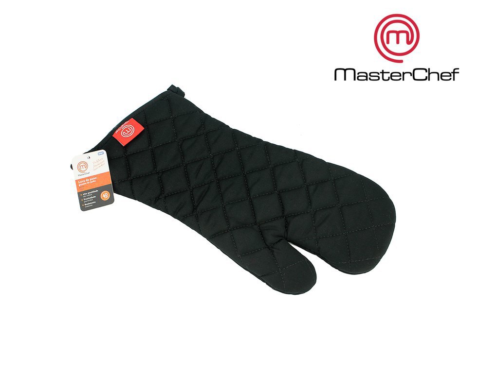 Luva De Termica De Cozinha Preta 40 Cm - Masterchef