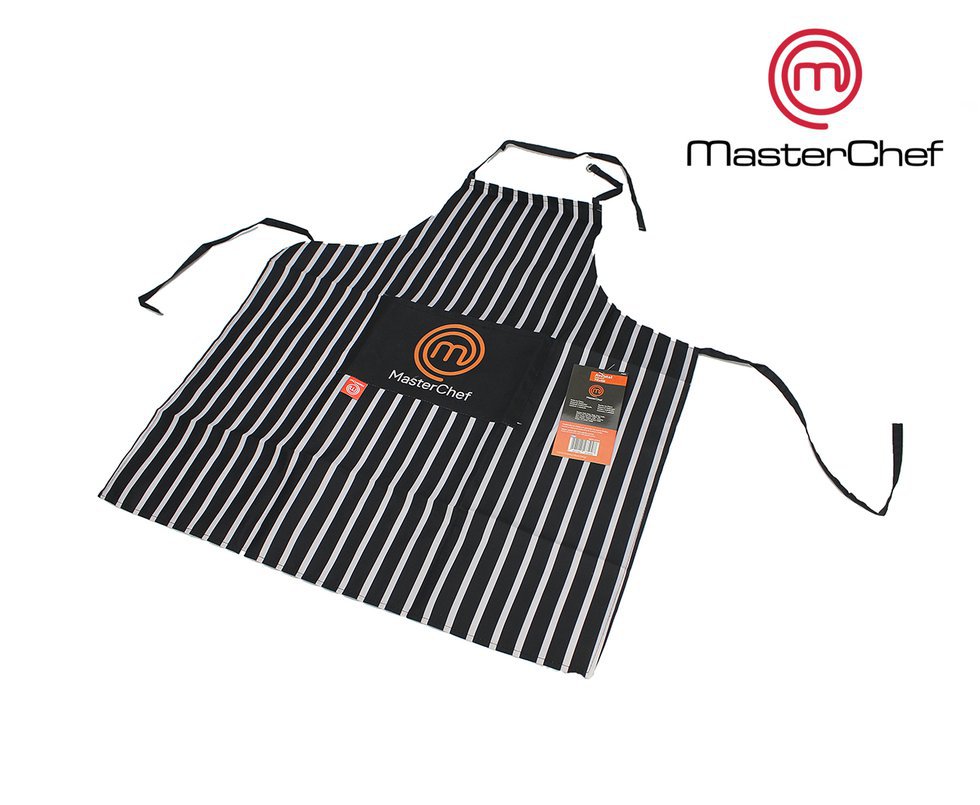 Avental Poliéster Preto E Branco 70x60cm - Masterchef