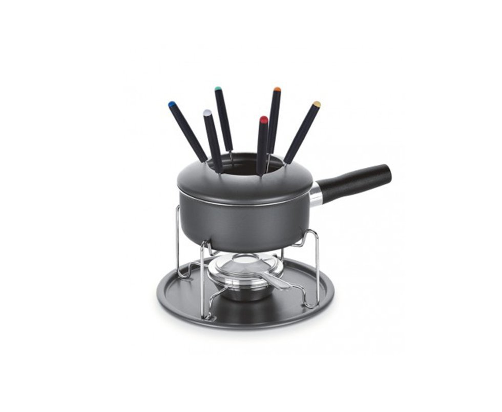 Jogo Para Fondue Tramontina 11 Pçs Paris Antiaderente - Preto