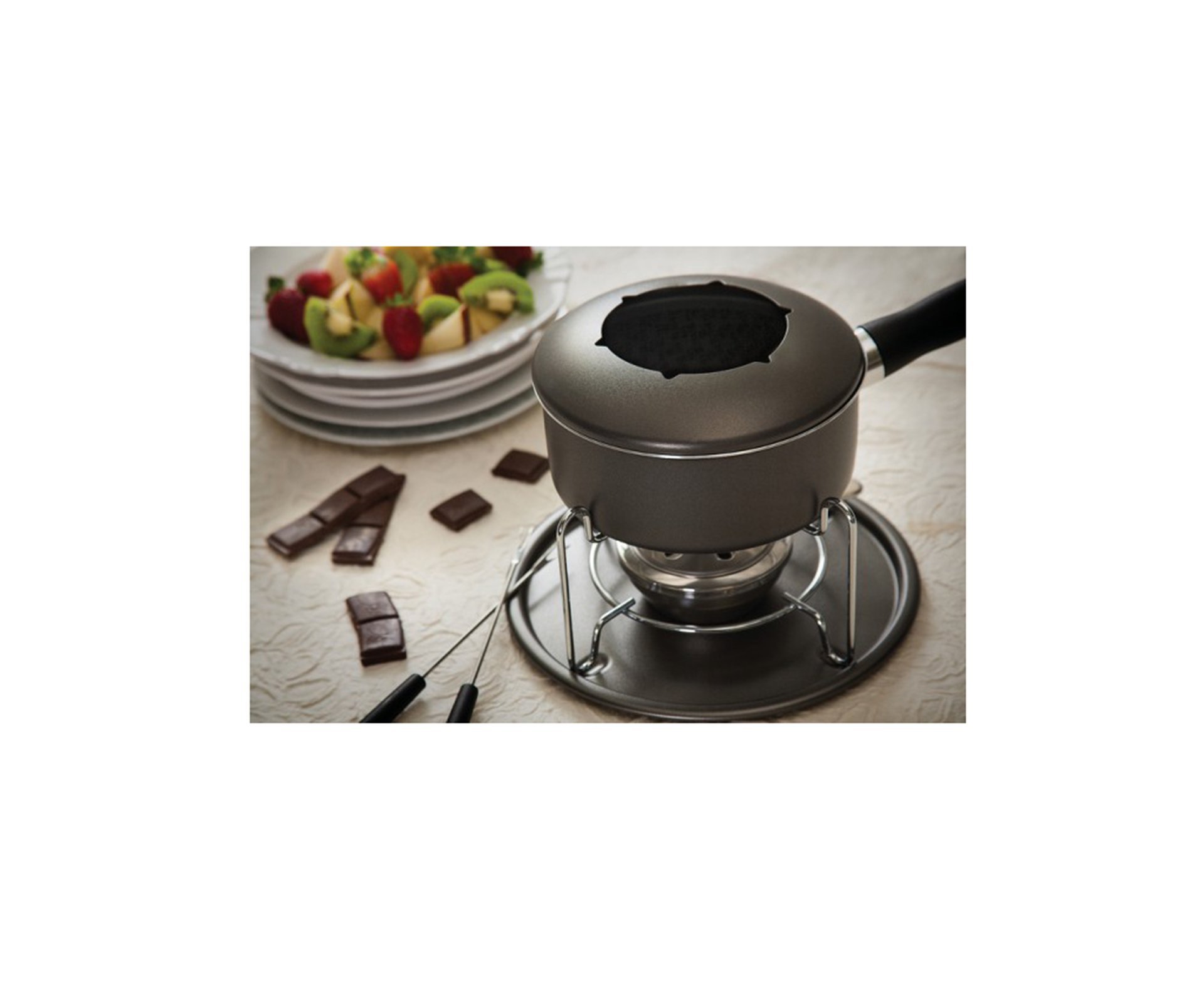 Jogo Para Fondue Tramontina 11 Pçs Paris Antiaderente - Preto