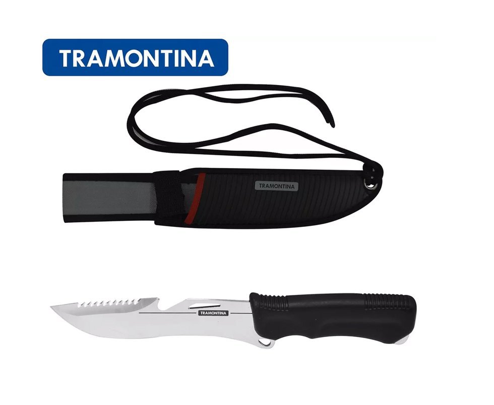 Faca Esporte 6 Sport - Lamina De Aço Inox E Cabo De Borracha - Tramontina