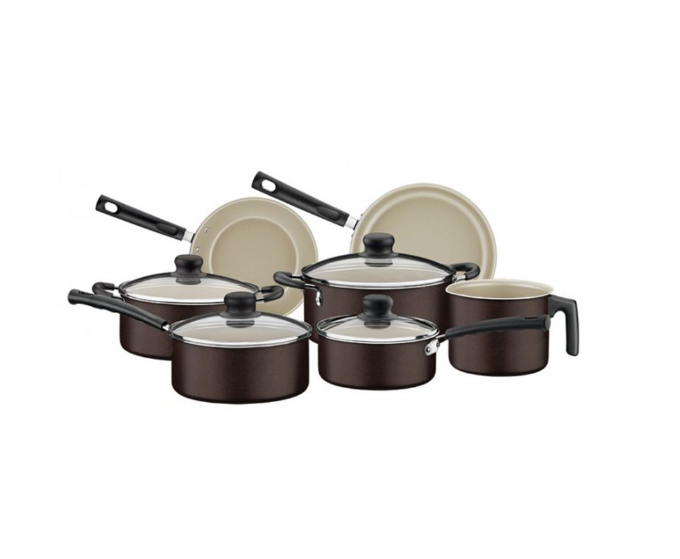 Jogo De Panelas 7 Pçs Versalhes Sortidos De Aluminio C/ Revestimento Antiaderente - Tramontina