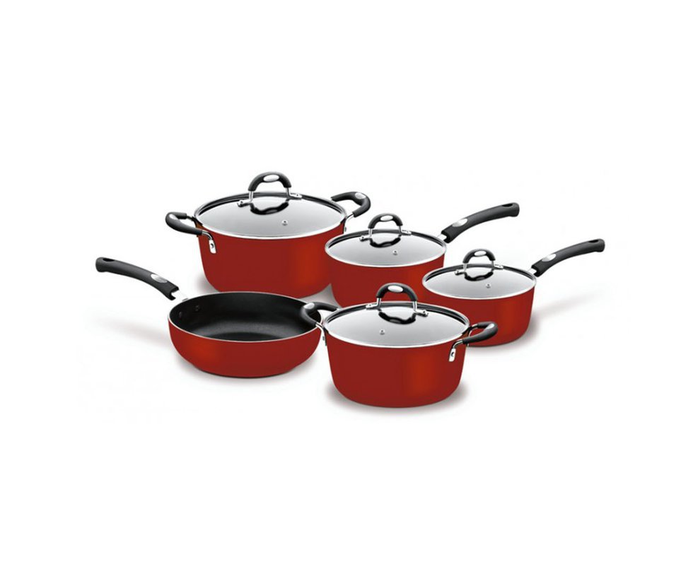 Jogo De Panelas 5 Pçs Mônaco Com Revestimento Antiaderente E Silicone - Tramontina