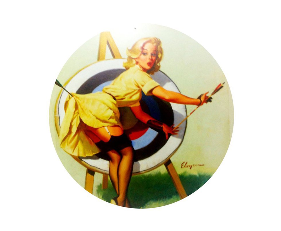 Placa Decorativa - Pin Up Girl - Flecha R - All Classics