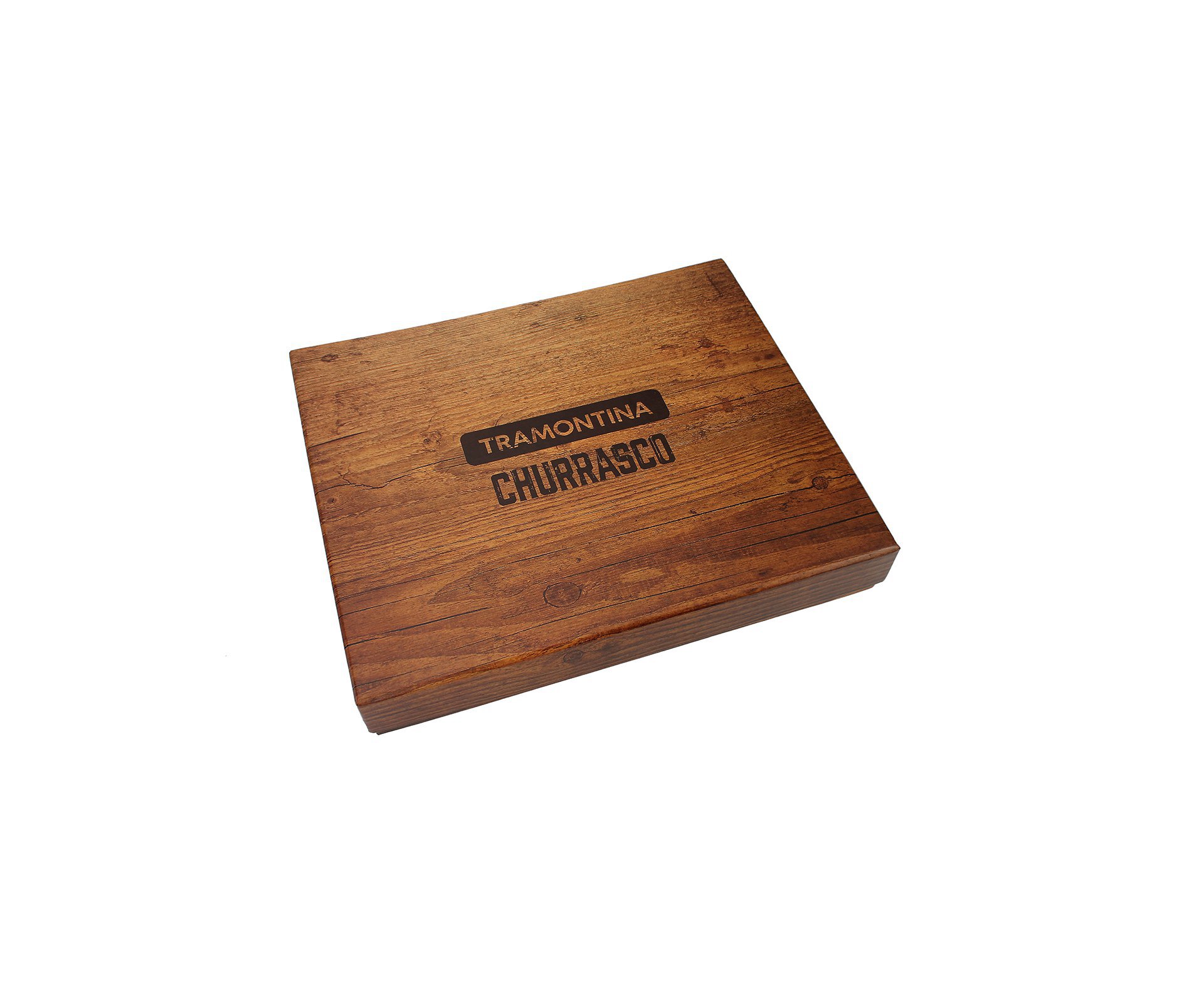 Kit Churrasco Inox Tramontina 15 Pçs Polywood Castanho