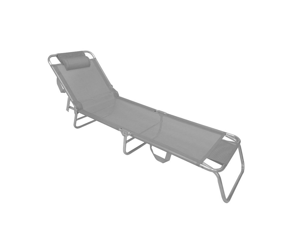 Espreguiçadeira Zaka Slim Cinza