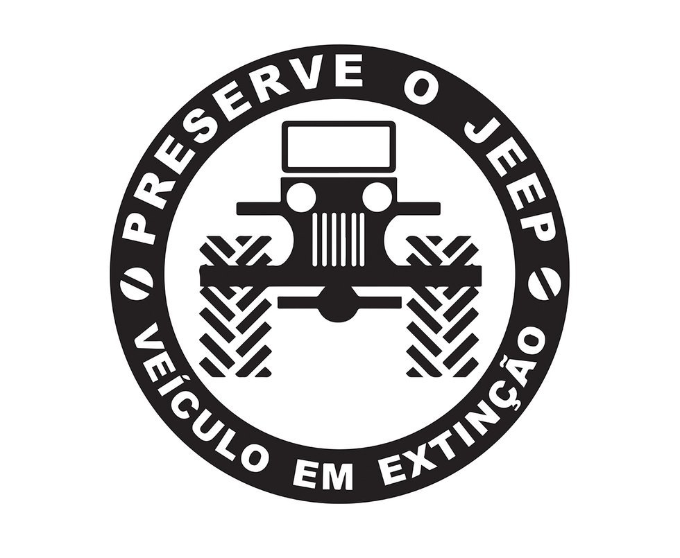 Placa Decorativa All Classics Preserve O Jeep - Black
