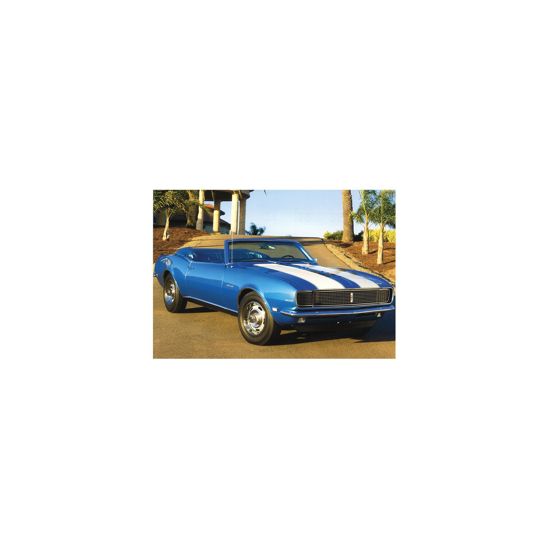 Placa All Classics Camaro 302 Azul