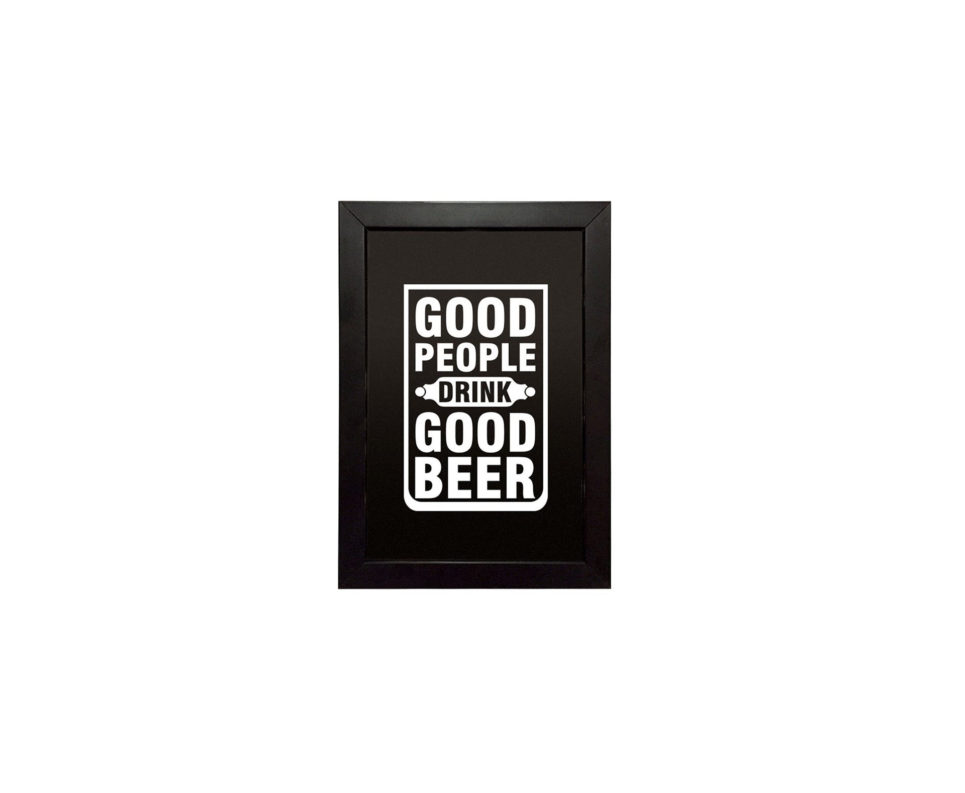 Quadro All Classics Porta Tampinhas - Good People Good Beer 24,5x33,5 Cm