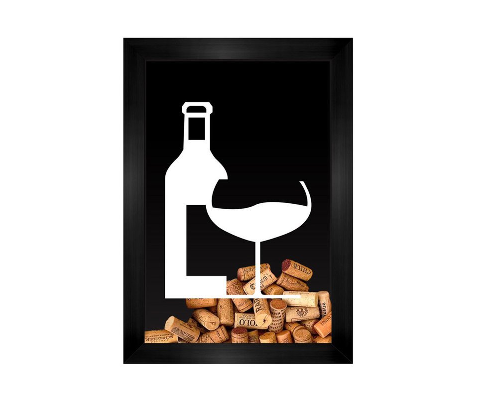 Quadro All Classics Porta Rolhas De Vinho 24,5x33,5 Cm