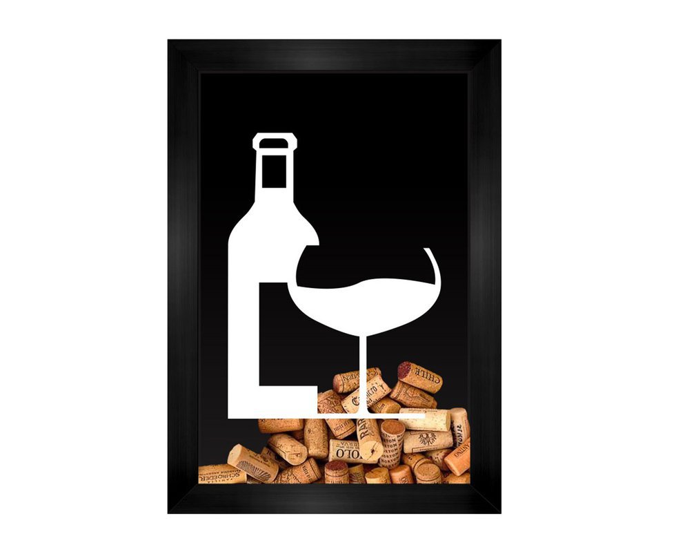 Quadro All Classics Porta Rolhas De Vinho - 33 X 43,5cm