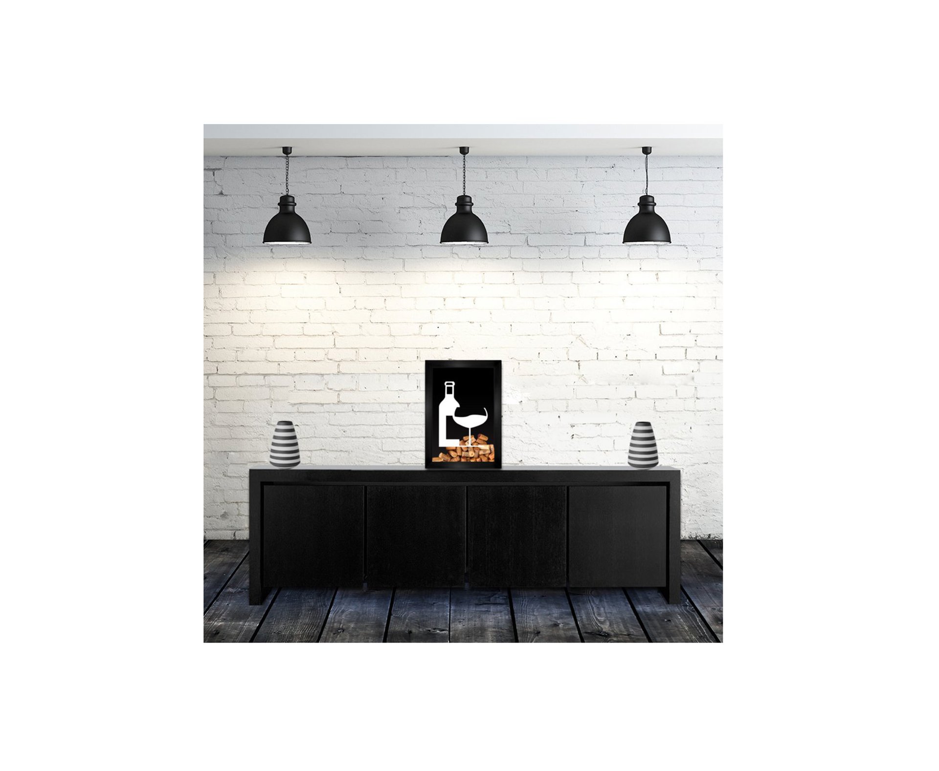 Quadro All Classics Porta Rolhas De Vinho - 33 X 43,5cm