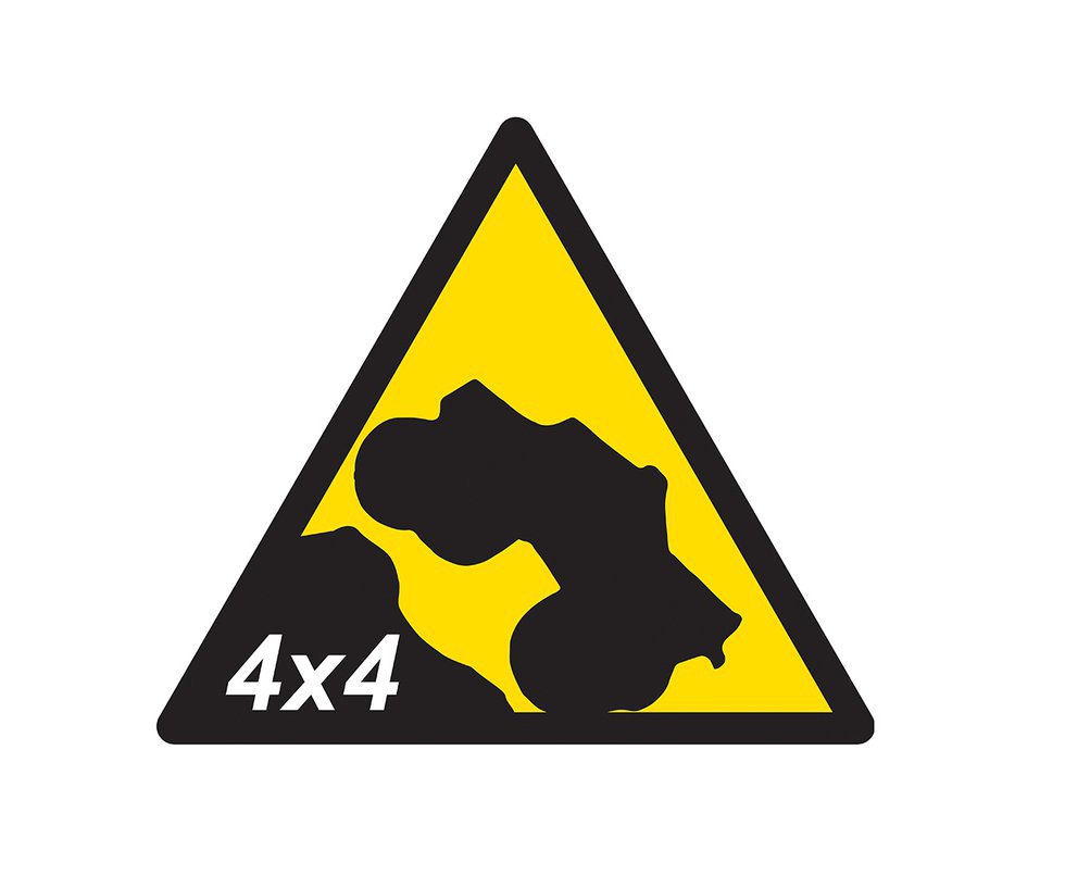 Placa All Classics Jeep 4x4 Triangulo