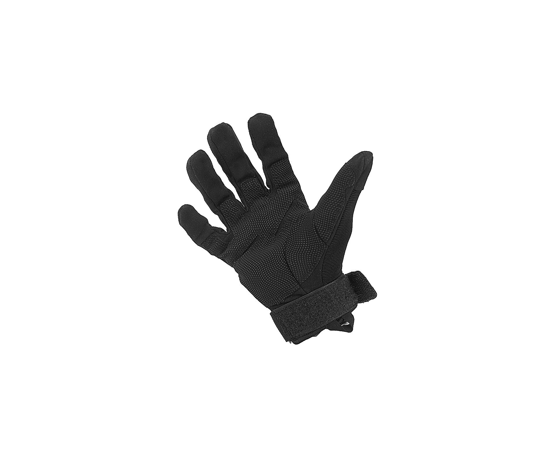 Luva Tatica Half Full Preta Com Velcro No Punho - G