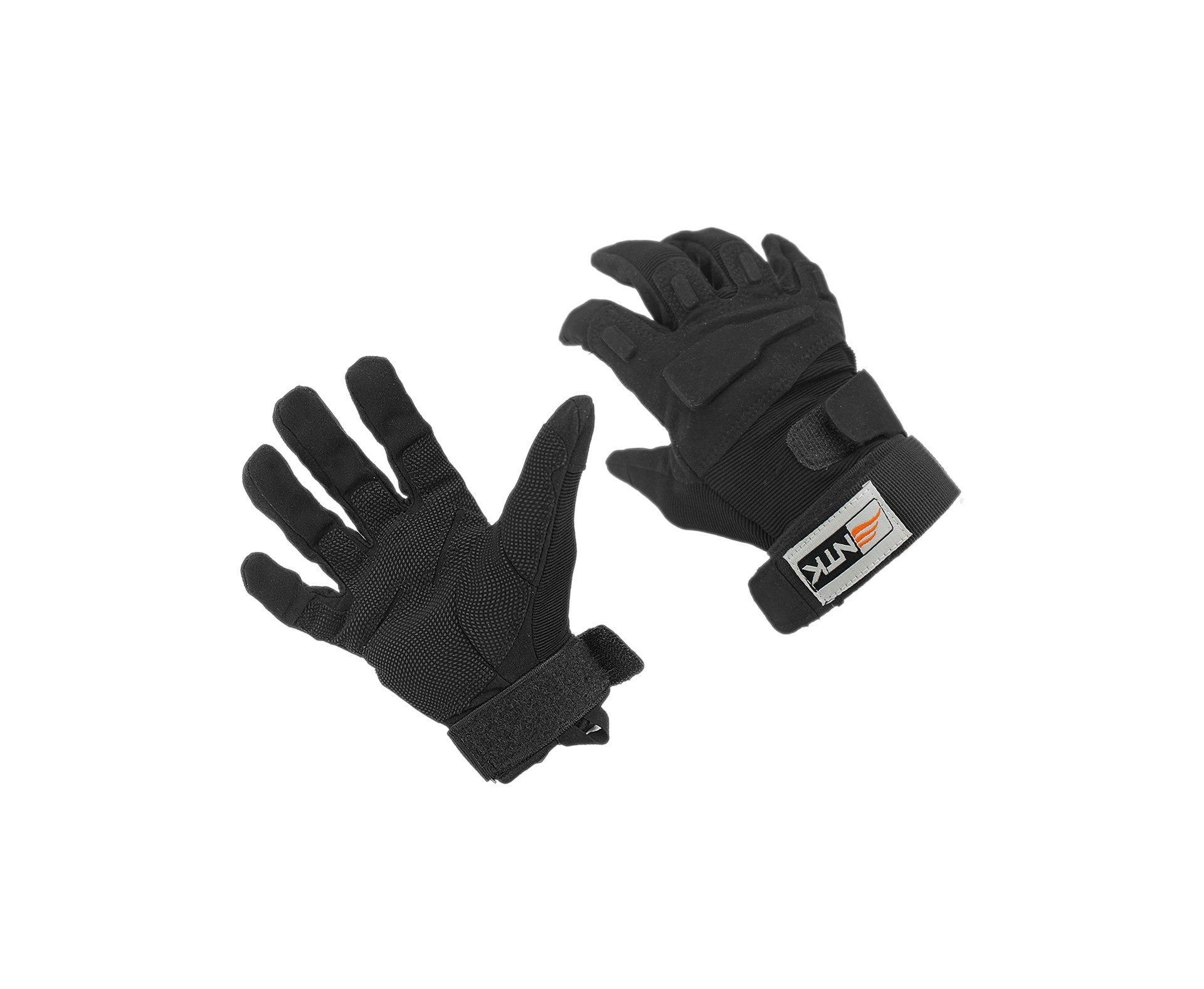 Luva Tatica Half Full Preta Com Velcro No Punho - Gg