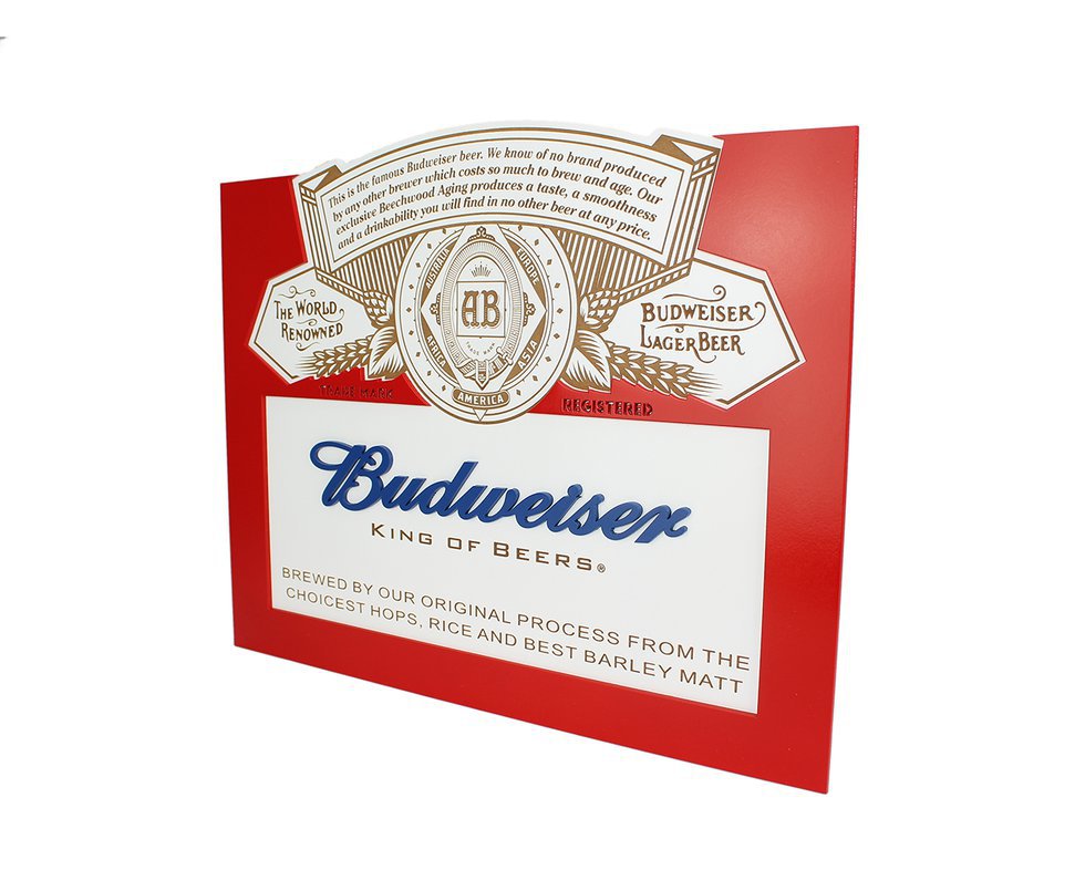 Quadro Decorativo Budwiser 32 X 40cm - Geton