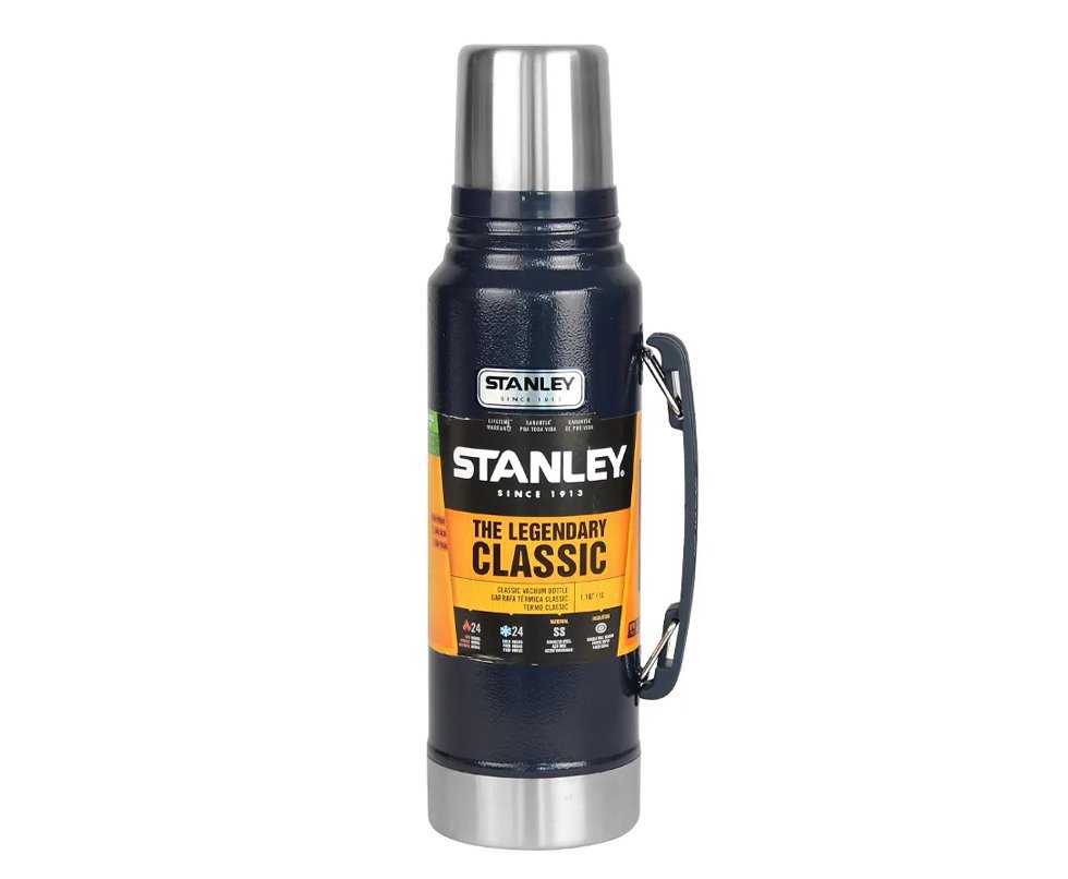 Garrafa Térmica Stanley Classic Steel Azul 1 Litro