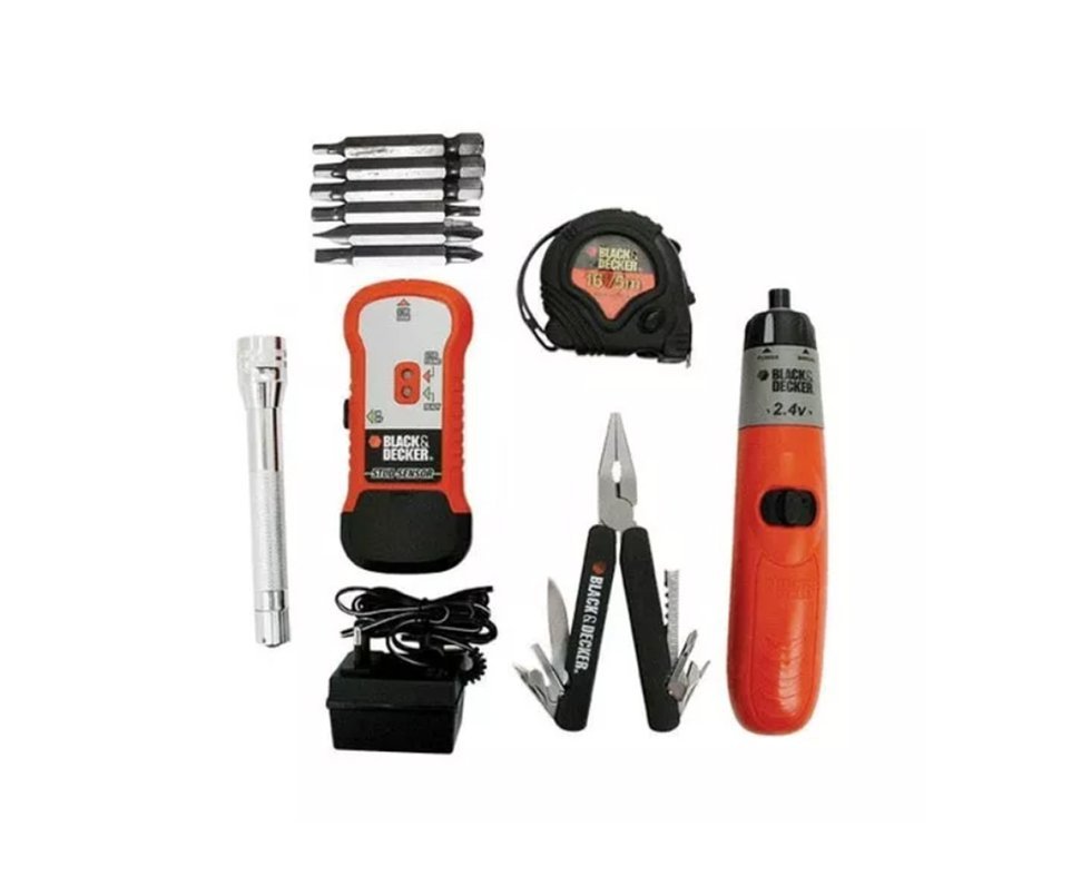 Kit Ferramenta Especial Para Casa Black & Decker 12 Peças