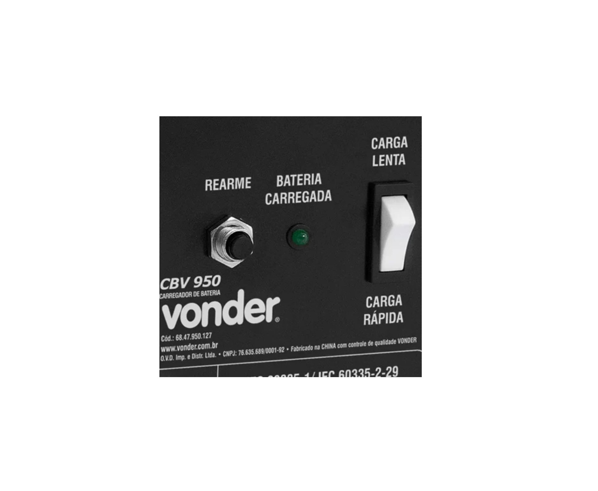 Carregador Baterias Automotiva 12v/24v Vonder Cbv0900 127v