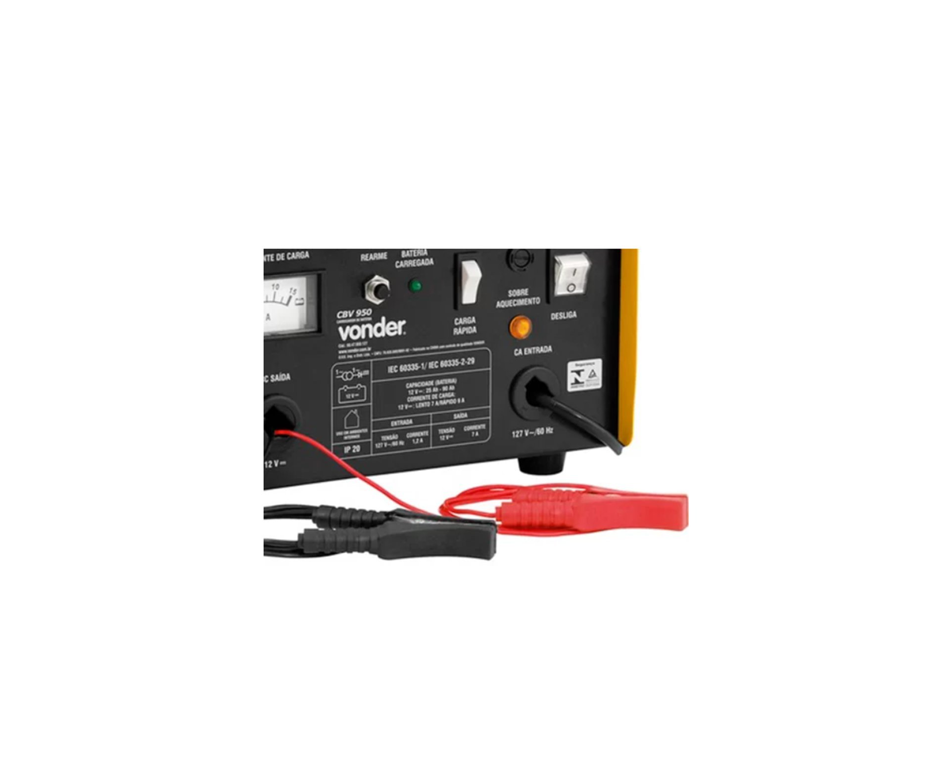 Carregador Baterias Automotiva 12v/24v Vonder Cbv0900 127v