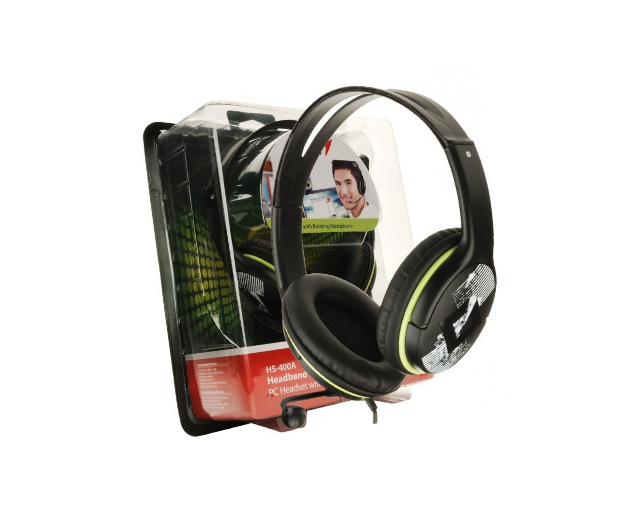 Headset Genius P2 Hs-400a Verde