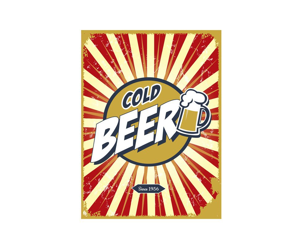 Placa All Classics Cold Beer 2