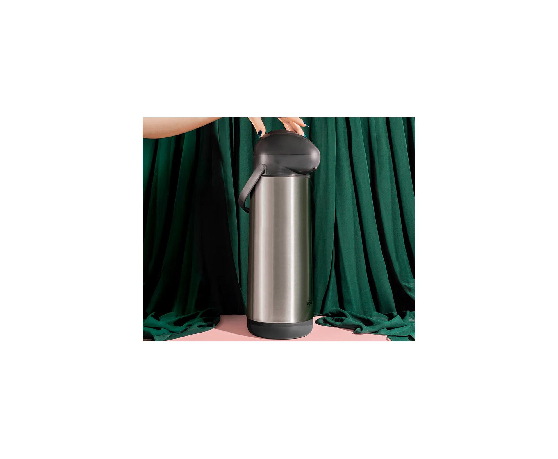 Garrafa Térmica Gt Inox De Pressão Nobile 1,9 Litros Mor