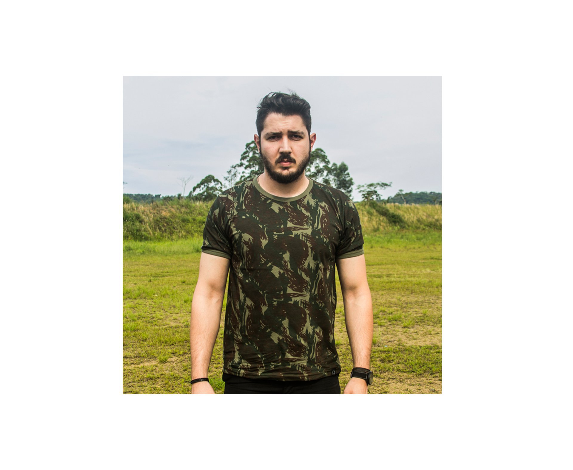 Camiseta Camuflada Masculina Bravo Eb Cmf - G