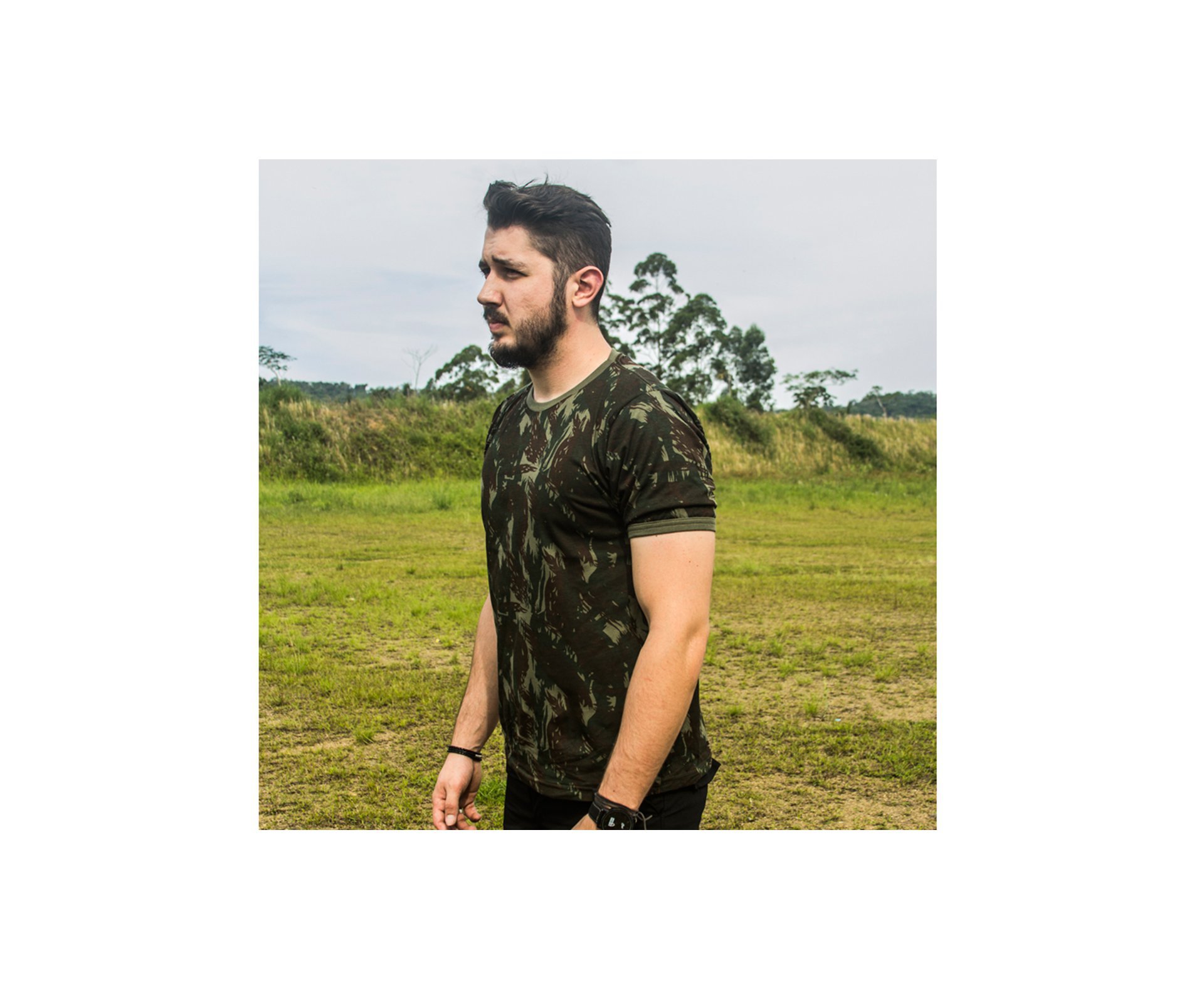 Camiseta Camuflada Masculina Bravo Eb Cmf - G