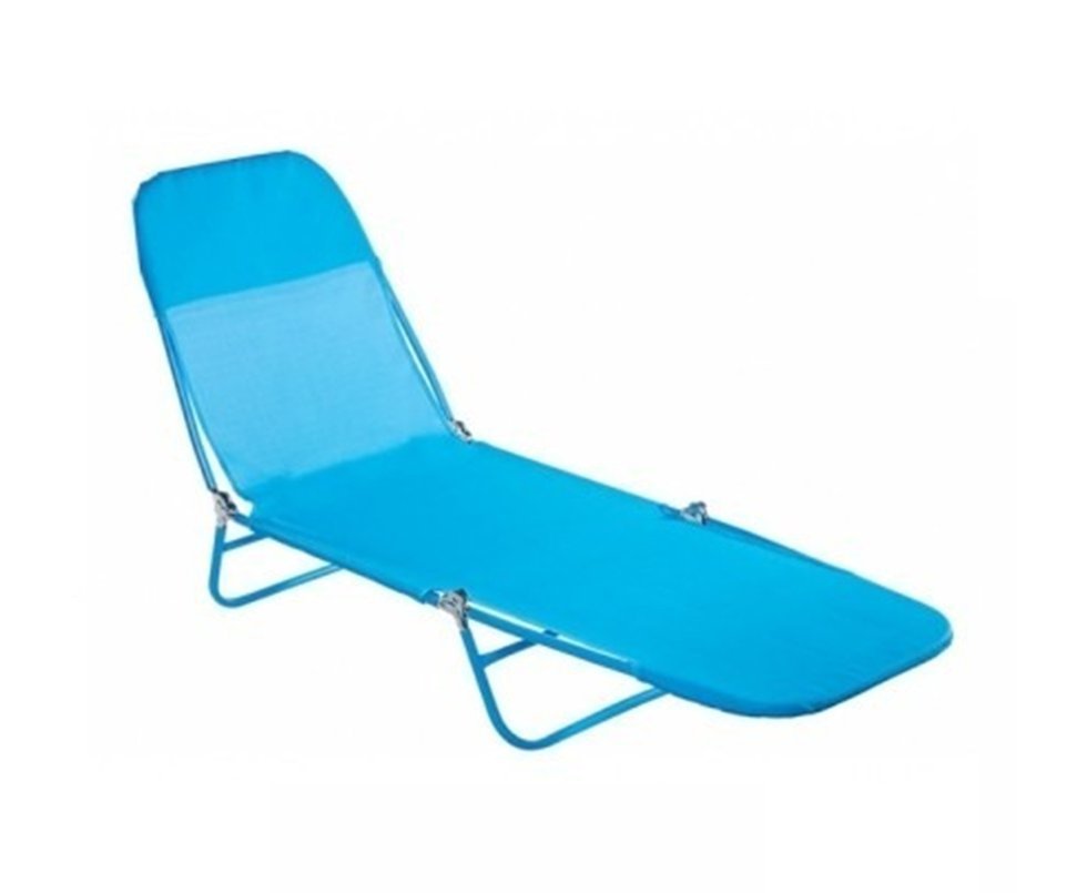 Cadeira Espreguiçadeira Textilene Fashion Azul Claro - Mor